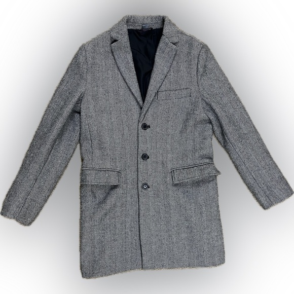 Old Navy Men’s Grey Top Coat - Picture 2 of 16